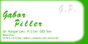 gabor piller business card